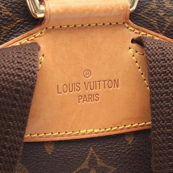 LOUIS VUITTON Authentic Brown Monogram Leather Backpack main image 11